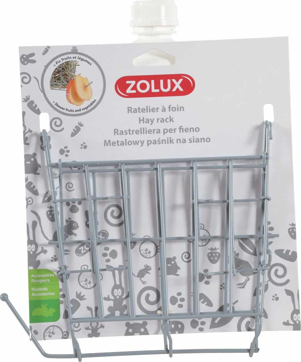 ZOLUX Heuraufe für Käfige – Farbe: Grau