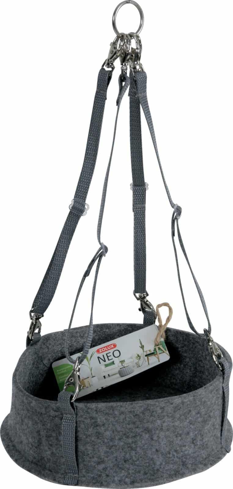 ZOLUX Hängematte für Nagetiere NEO 28 cm groß, Farbe Grau
