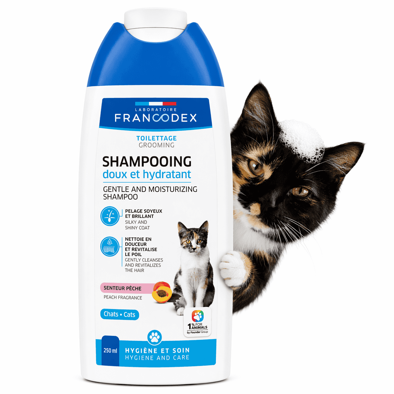 FRANCODEX Katzenshampoo mild volumengebend 250 ml