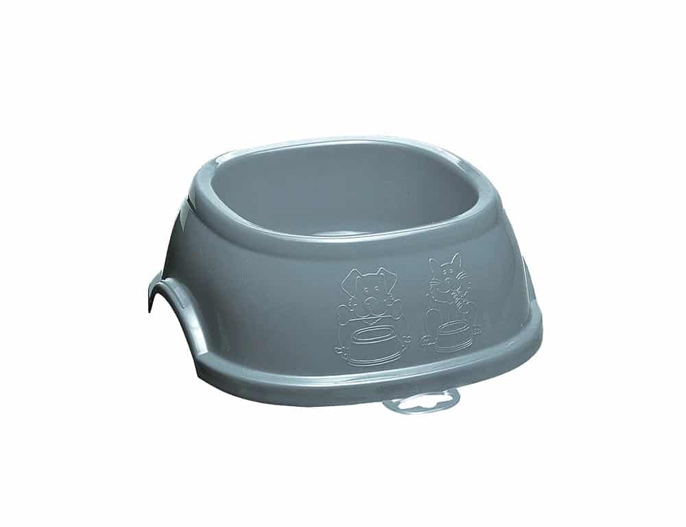ZOLUX Rutschfester Napf für Hunde und Katzen BREAK 5 3 l Farbe: Blau-Grau
