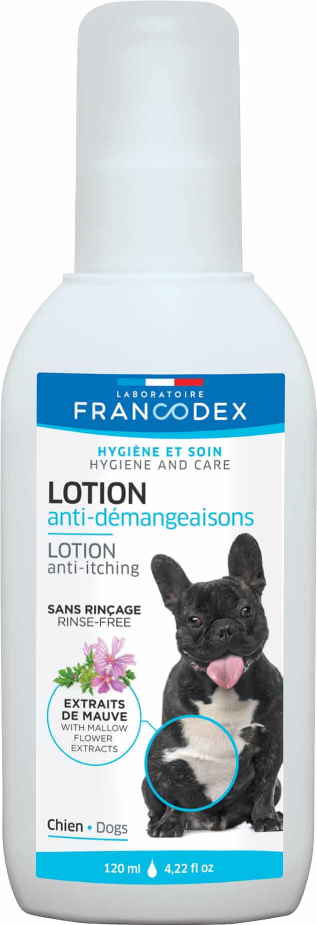 FRANCODEX Anti-Juckreiz-Lotion für Hunde, 120 ml