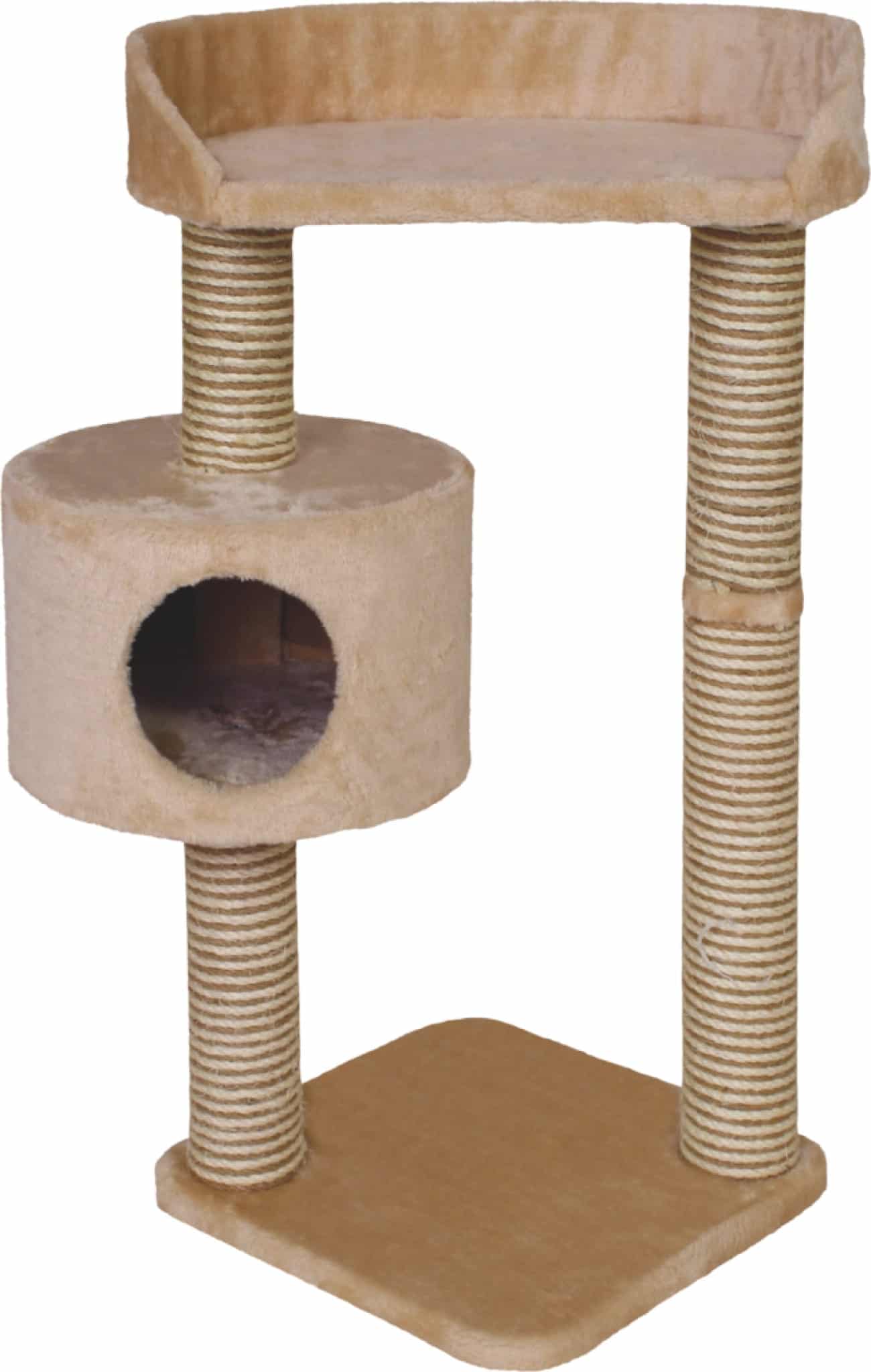 ZOLUX Kratzbaum für Katzen BI-MATERIAL 2 Farbe Beige 84 cm