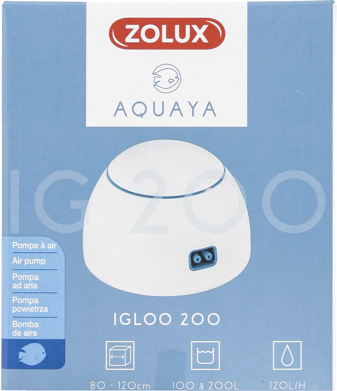 ZOLUX AQUAYA Igloo 200 Aquarium-Luftpumpe, weiß