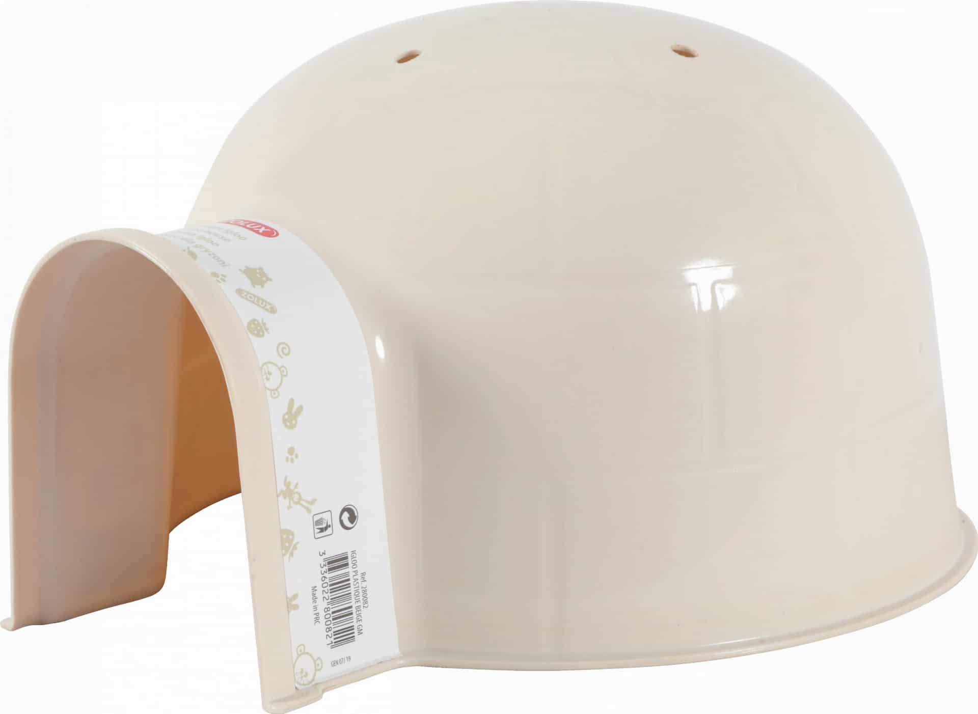 ZOLUX Kunststoff-Igluhaus für Nagetiere, groß, Farbe: Beige