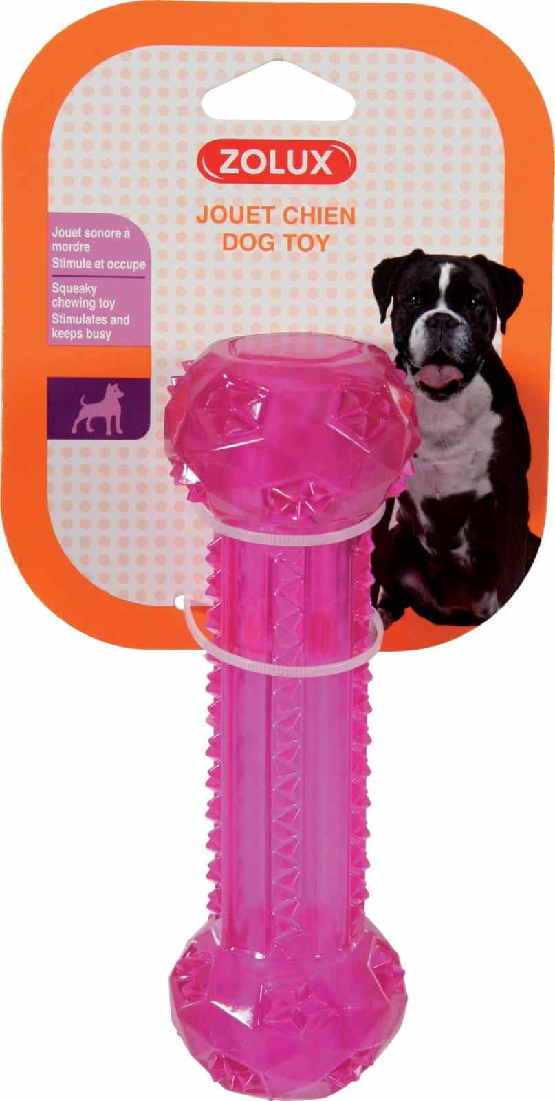ZOLUX Hundespielzeug Stick TPR POP 15 cm rosa