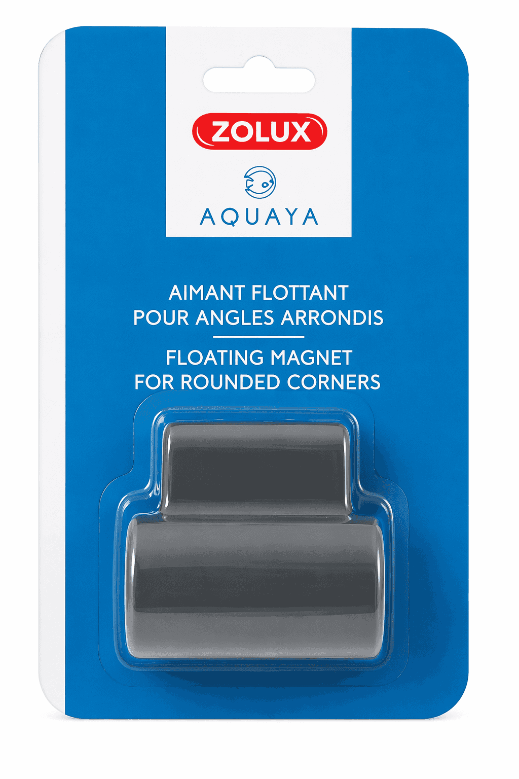 ZOLUX Schwimmender Magnet-Aquarienreiniger AQUAYA mit abgerundeten Ecken