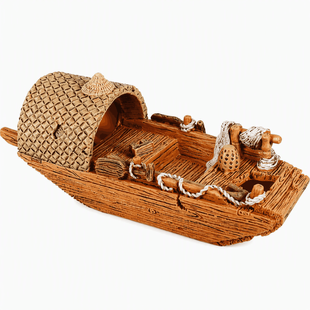 Zolux Dekoration für Aquarium Fischerboot Modell 3 L 9,2x27,8x10,2 cm