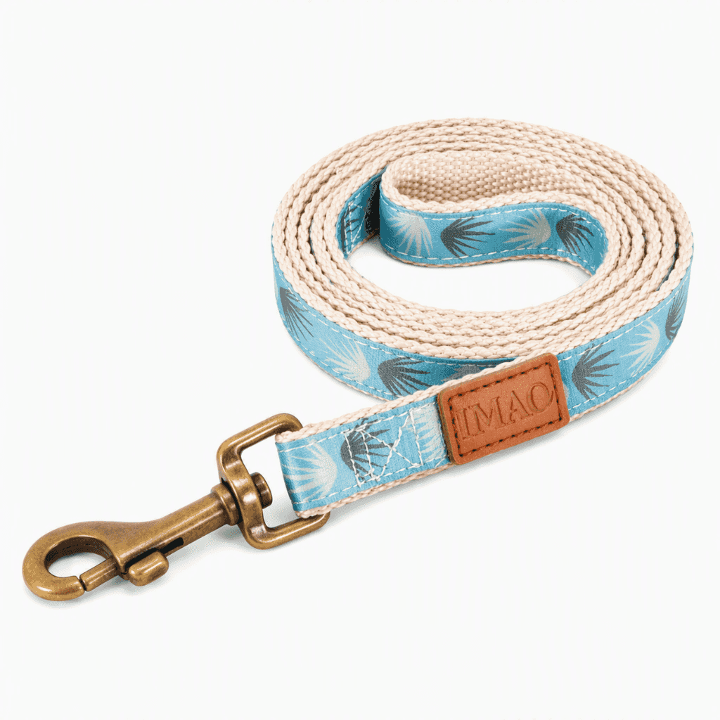 ZOLUX Strapazierfähige Hundeleine IMAO TAIGA 25 mm/1,2 m – Blau