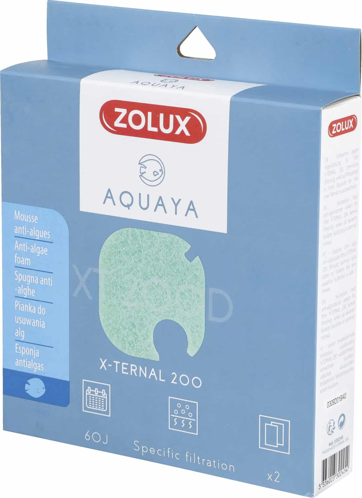 Zolux Algenfiltereinsatz Phosphate AQUAYA XTERNAL 200