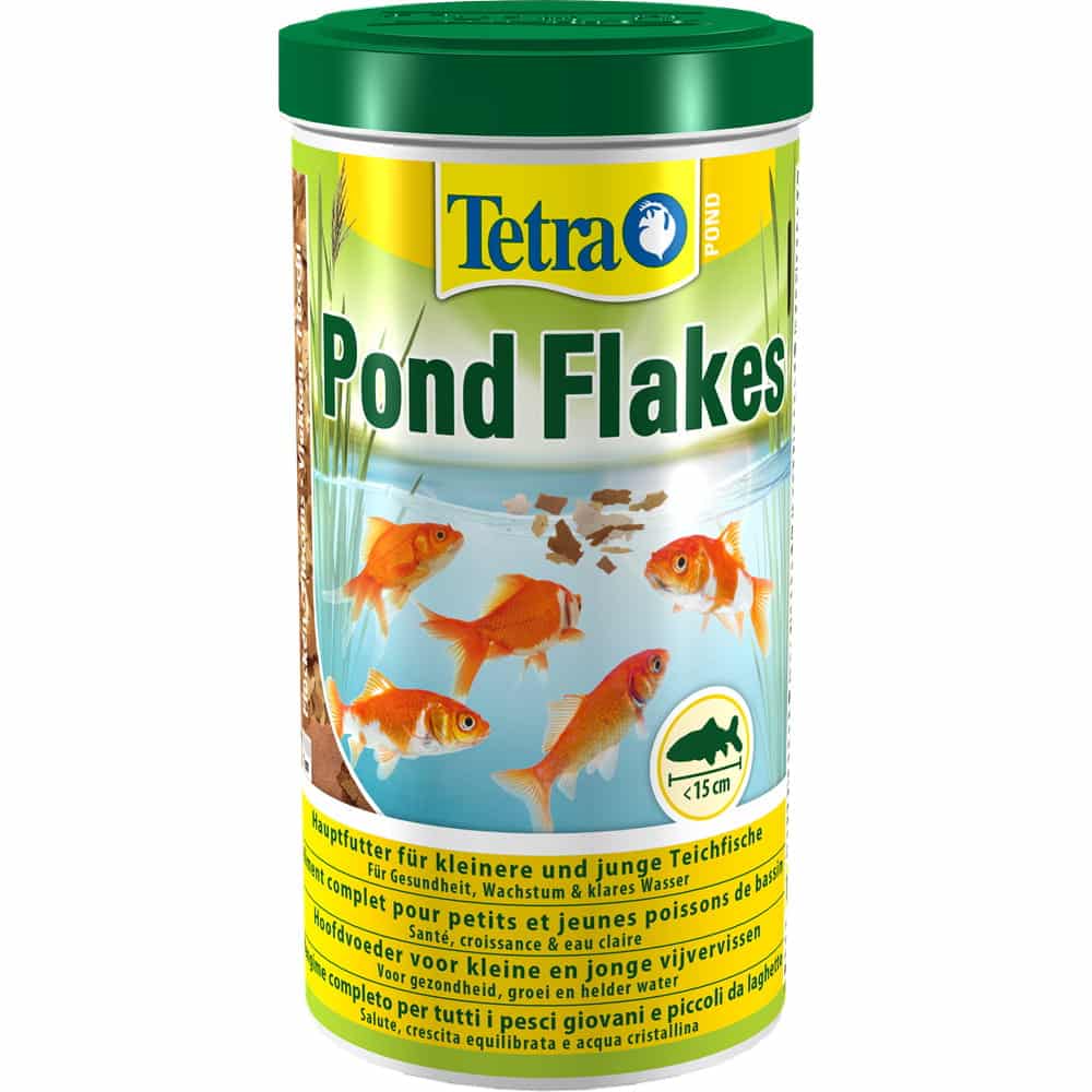 TETRA Pond Flakes 1 L – Flockenfutter für Teichfische im Gartenteich