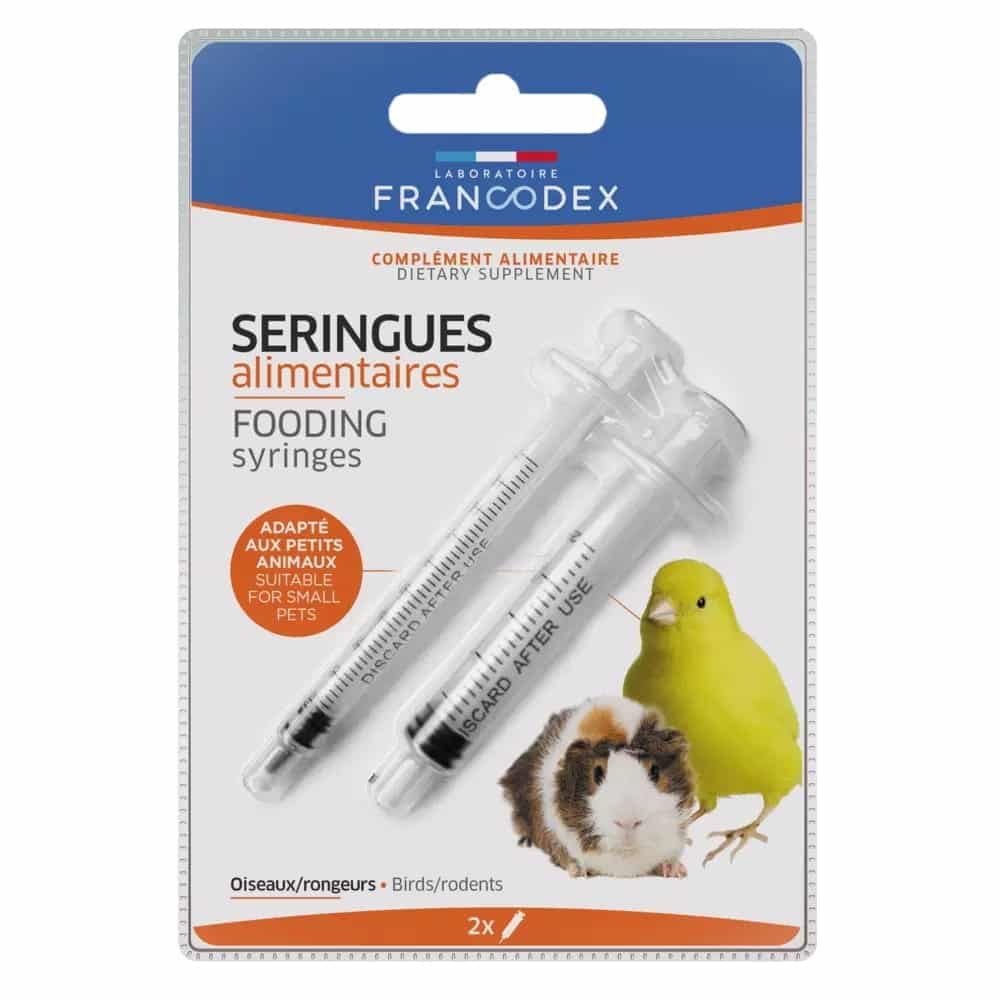 FRANCODEX Fütterungsspritzen für Vögel und Säugetiere (1x1 ml, 1x2 ml, 5 ml)