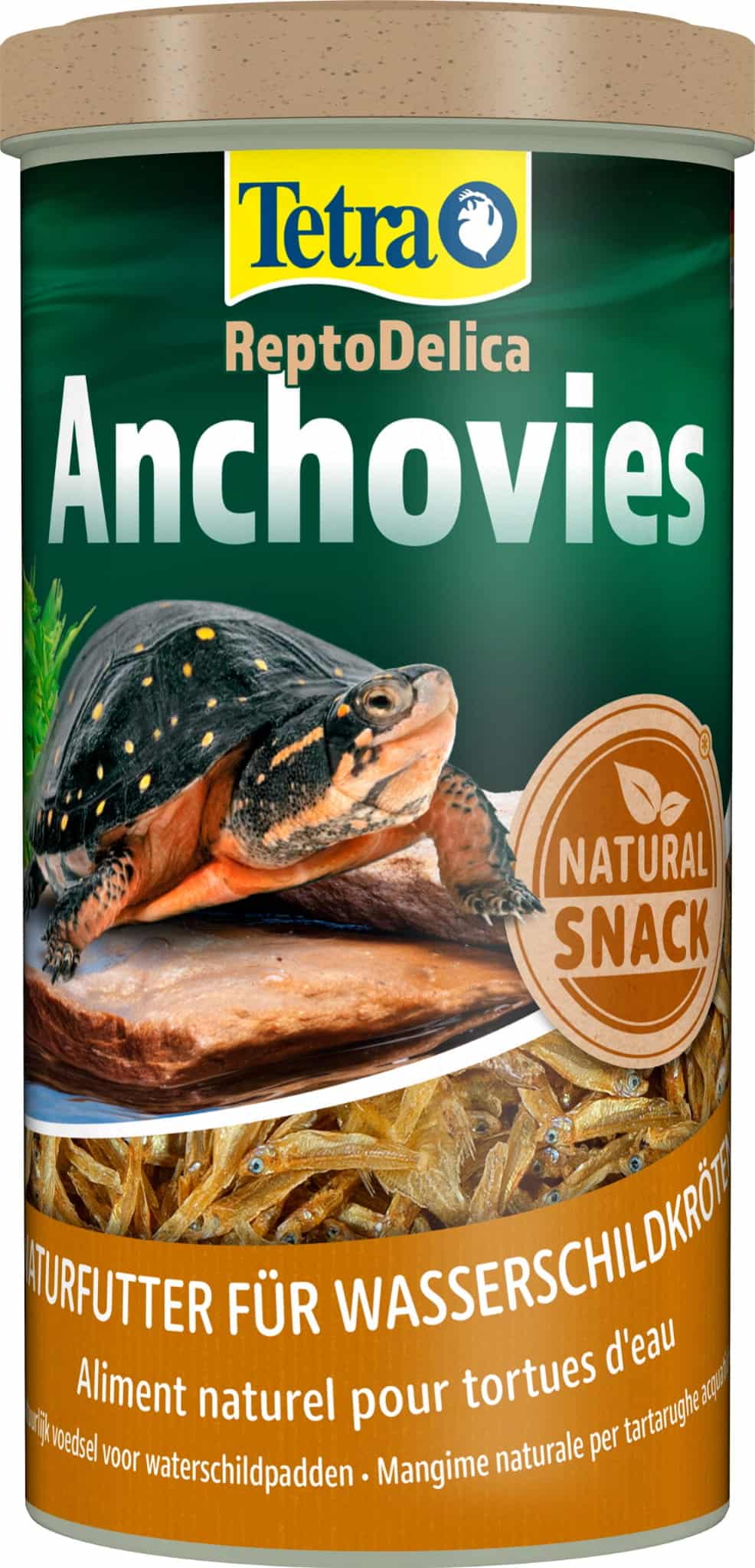 TETRA Anchovies 1 L 12 CE – Futter für Wasserschildkröten mit Anchovis.