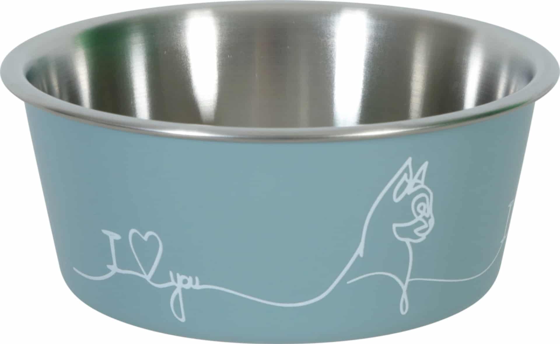 ZOLUX Rutschfester Katzennapf LOVE, blau, 400 ml