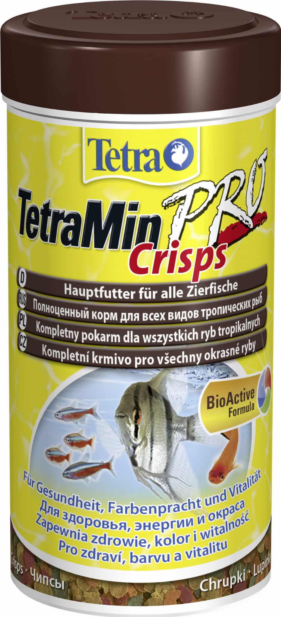 TETRA TetraMin Pro Crisps 250 ml + 20 %, Fischfutter für Aquarienfische