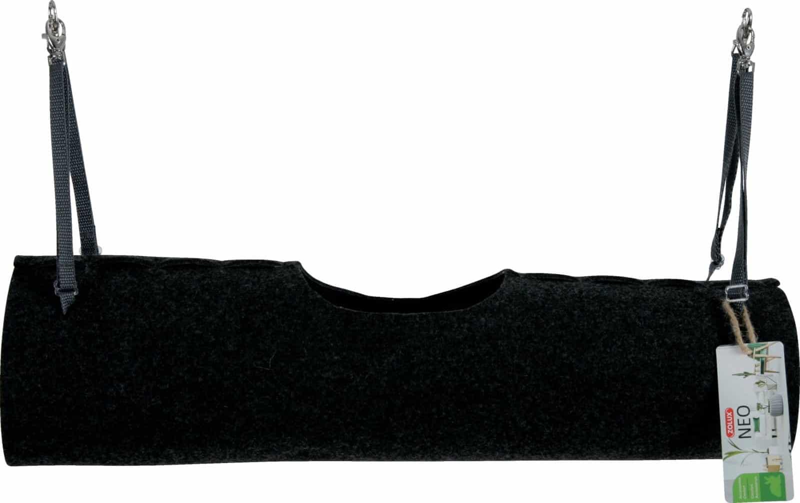 ZOLUX Tunnel für Nagetiere für NEO-Käfige 145x145x530 mm, schwarz