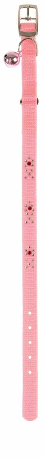 Zolux „Night Fish“-Halsband für Katzen 30 cm/10 mm, Farbe Rosa