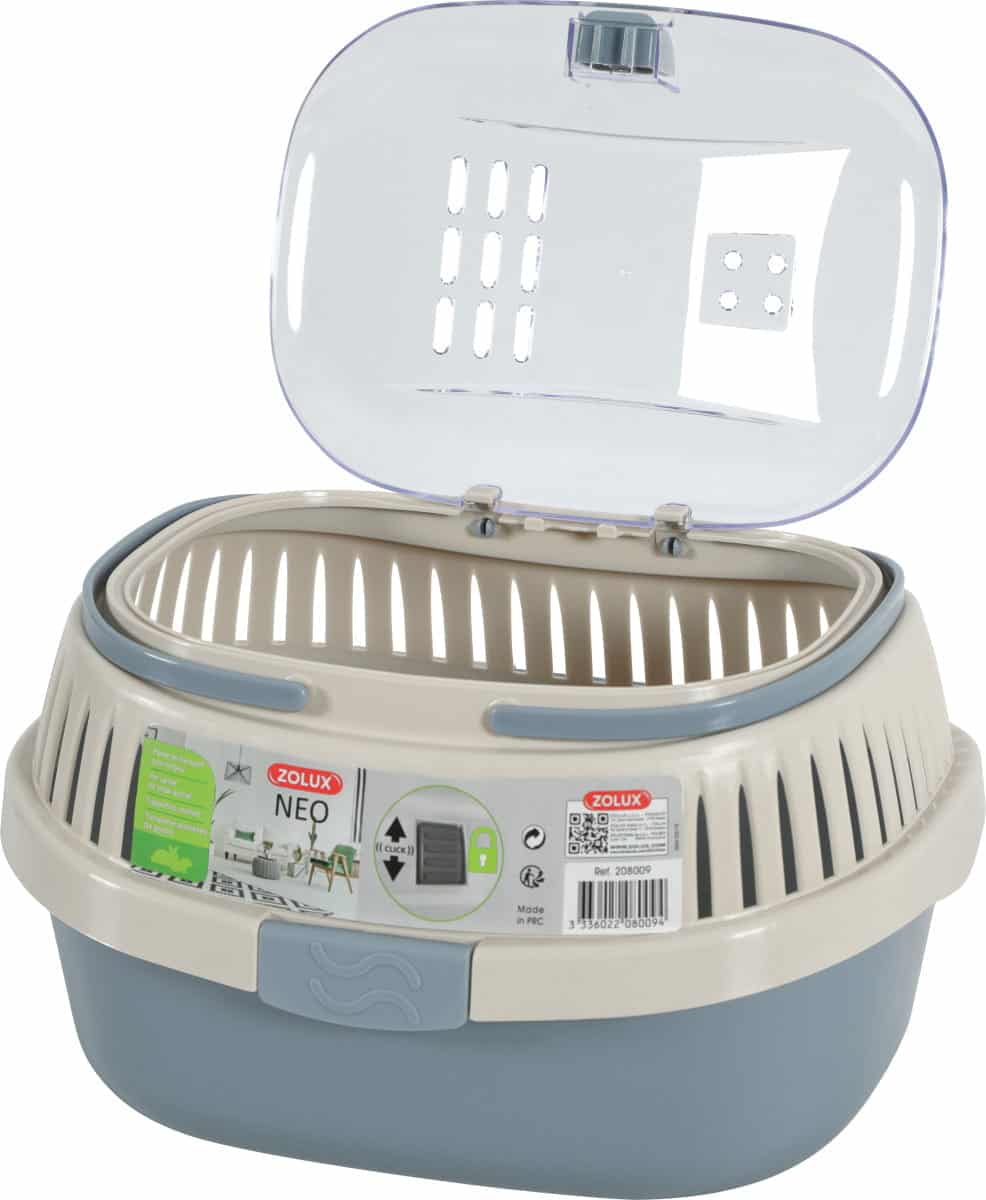 ZOLUX Transportbox für Nagetiere NEO, Farbe Grau/Beige