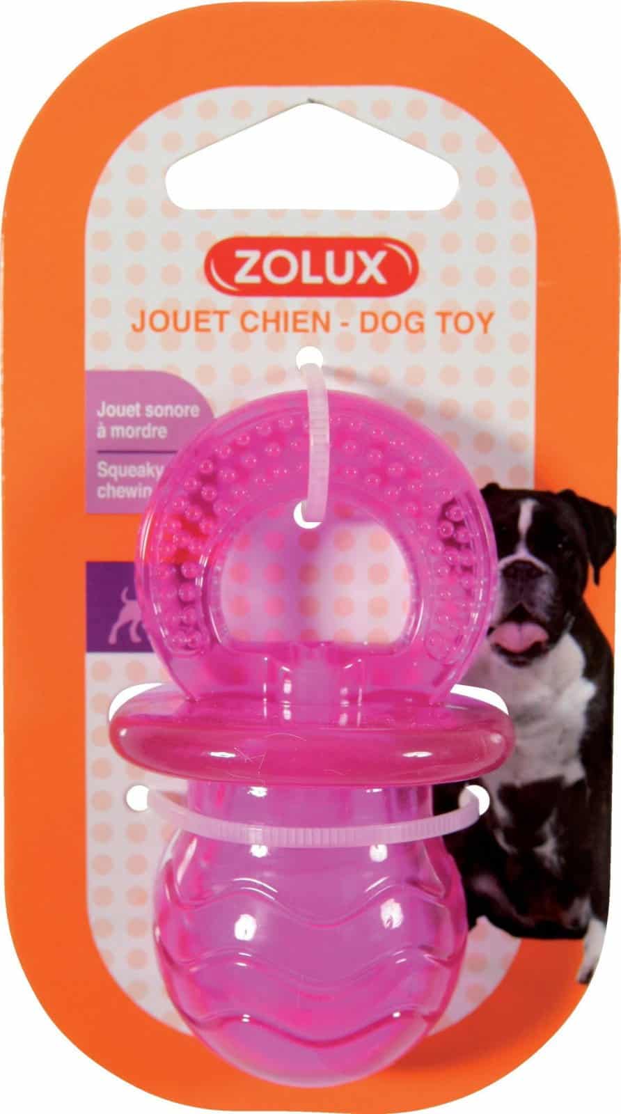 ZOLUX Hundespielzeug Schnuller TPR POP 7,5 cm rosa