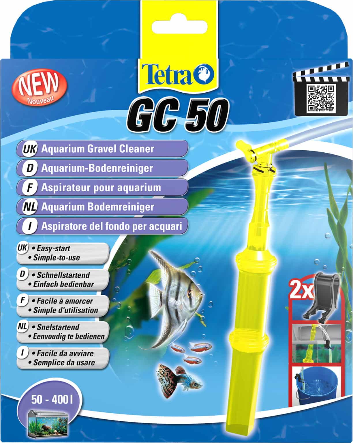 TETRA GC Gravel Cleaner GC 50 – Bodengrundreiniger für Aquarien GC 50