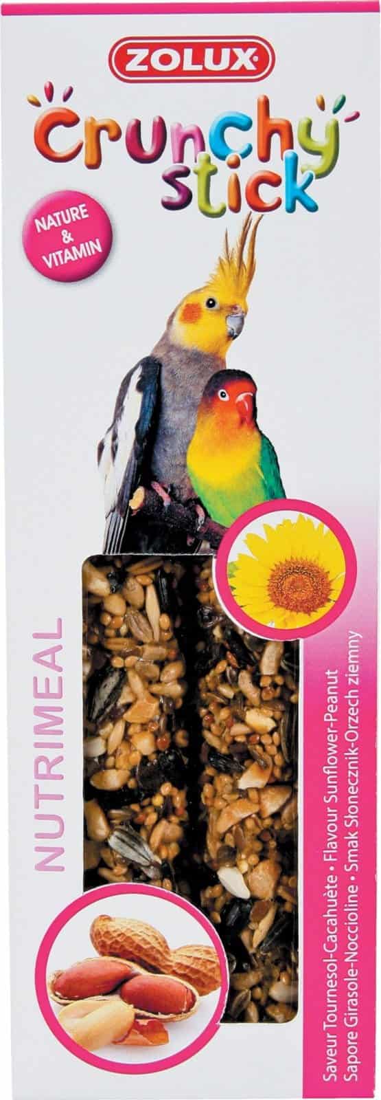 ZOLUX Crunchy Stick mittelgroße Papagei Sonnenblume/Erdnuss 115 g