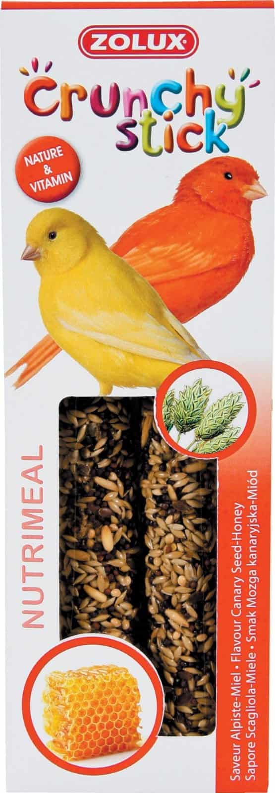 ZOLUX Crunchy Stick Kanarienvogel Kanariengras/Honig 85 g