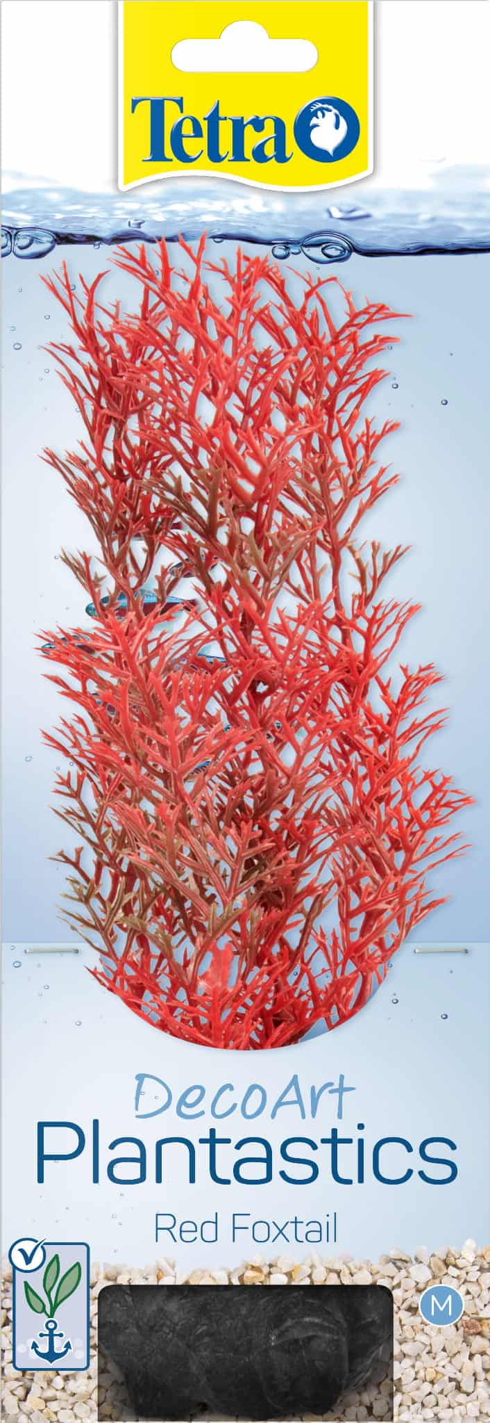 TETRA DecoArt Plant M Foxtail Red, künstliche Aquarienpflanze 23 cm