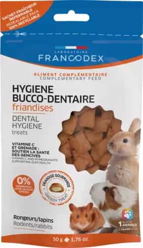 FRANCODEX Snack für Nagetiere und Kaninchen zur Mundhygiene 50 g