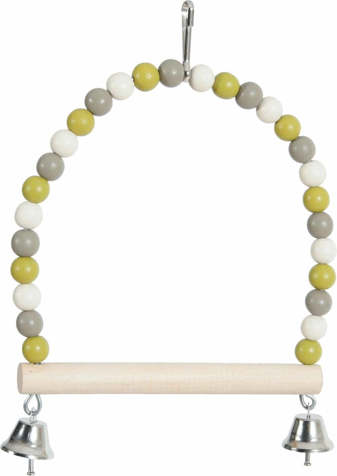 ZOLUX  Vogelschaukel "Perle" mit Holzstange und Glöckchen