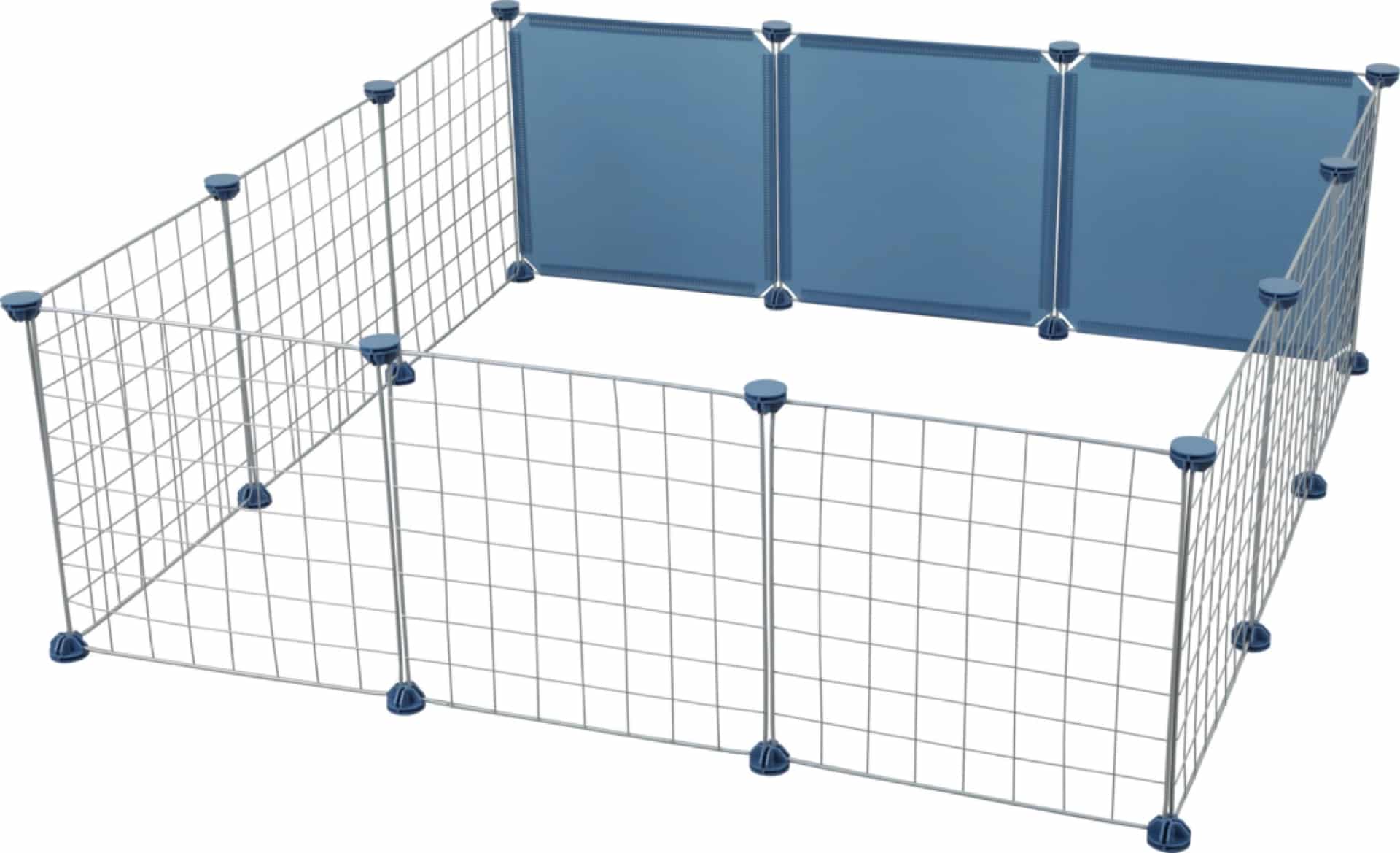 ZOLUX Freigehege für Meerschweinchen Neopark NEOLIFE, Farbe Blau, 105 x 105 x 35 cm