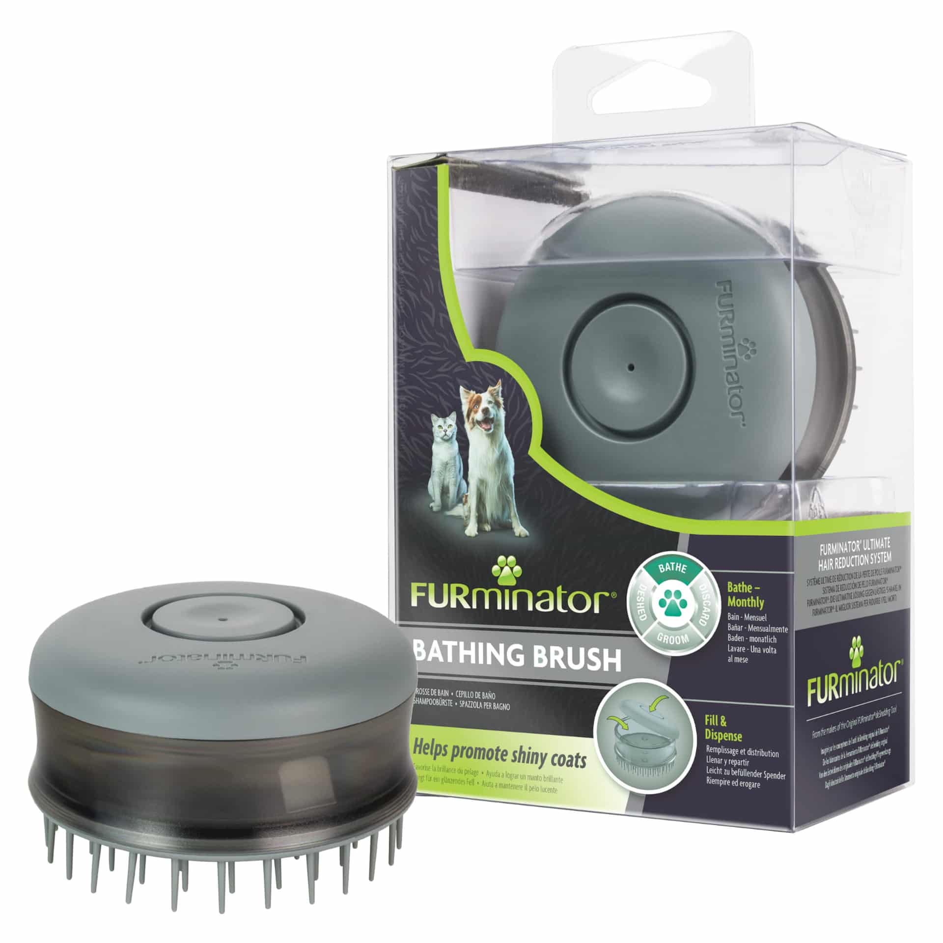 FURMINATOR Badebürste für Hunde und Katzen