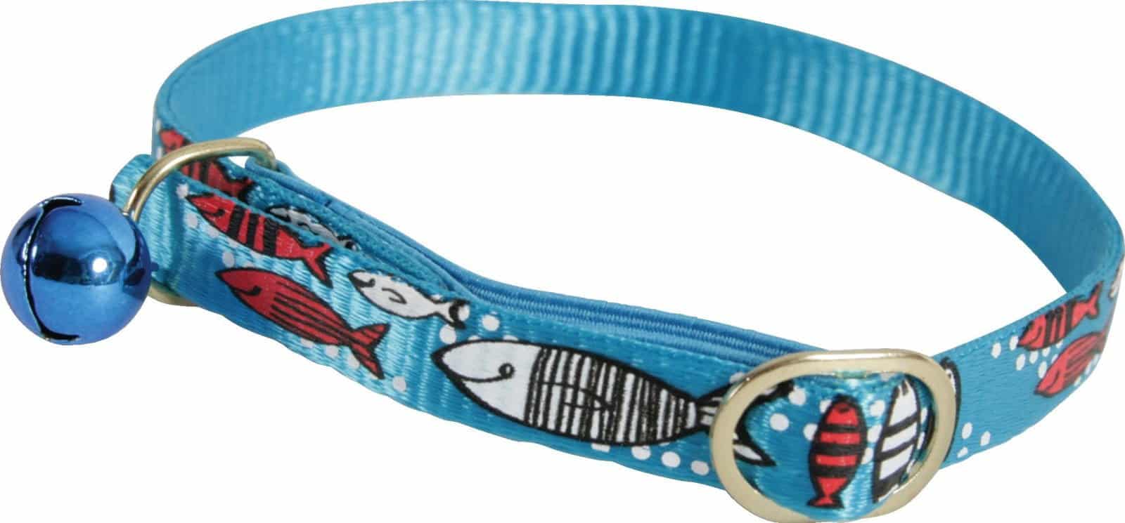 ZOLUX Nylon-Katzenhalsband Sardine 30 cm, Farbe Türkis