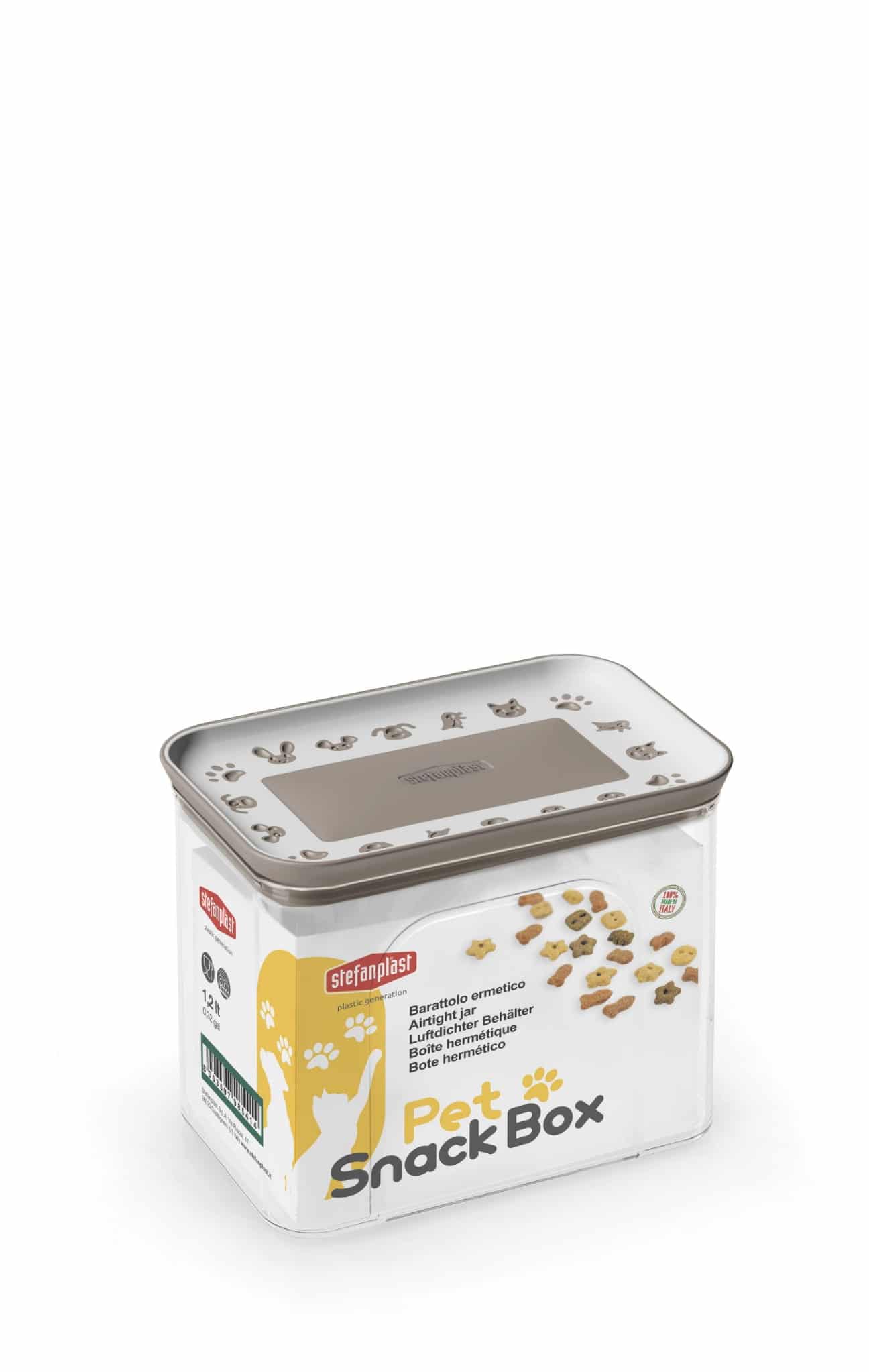 ZOLUX Luftdichter Behälter für Snacks 1,2 l – Hellbraun
