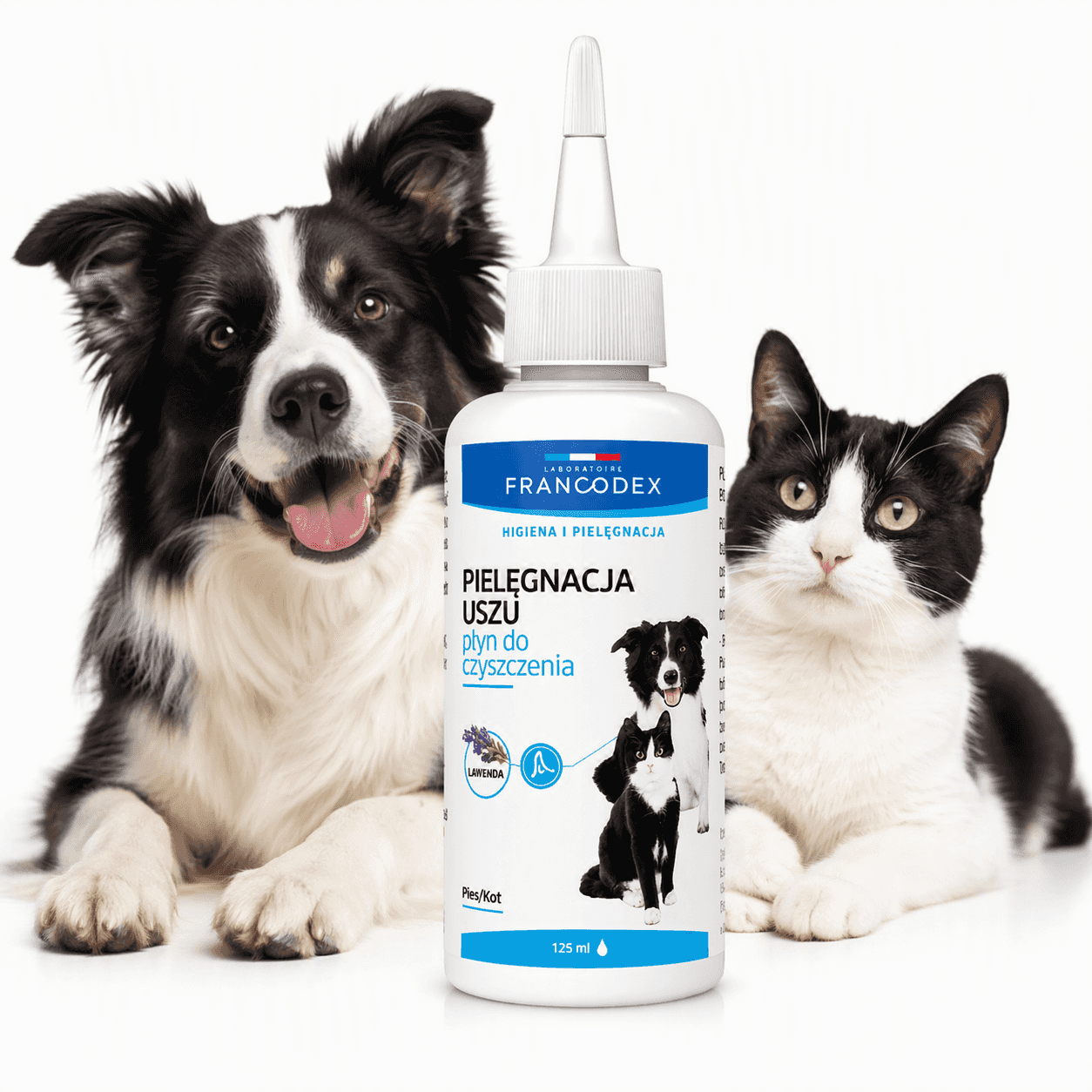 FRANCODEX PL Ohrenreiniger für Hunde und Katzen, 125 ml