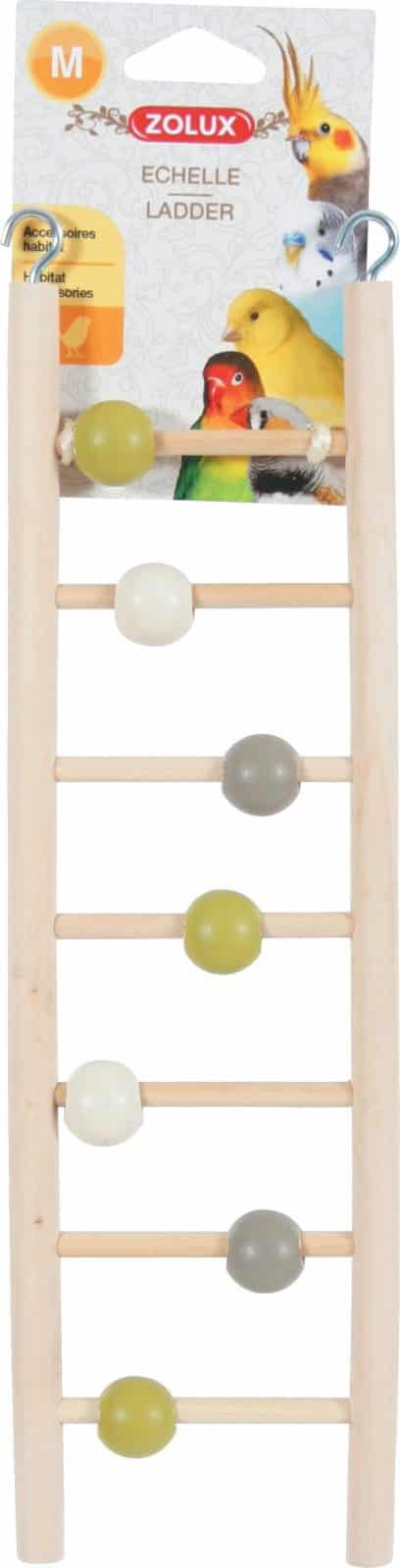 ZOLUX Vogelleiter aus Holz mit 7 Sprossen