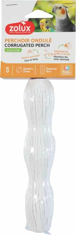 ZOLUX Vogelsitzstange gewellt mineral S 2,5/19 cm