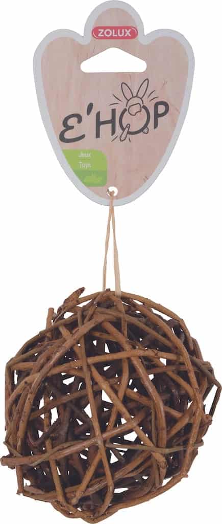 ZOLUX Ballspielzeug für Nagetiere EHOP Rattan dunkel