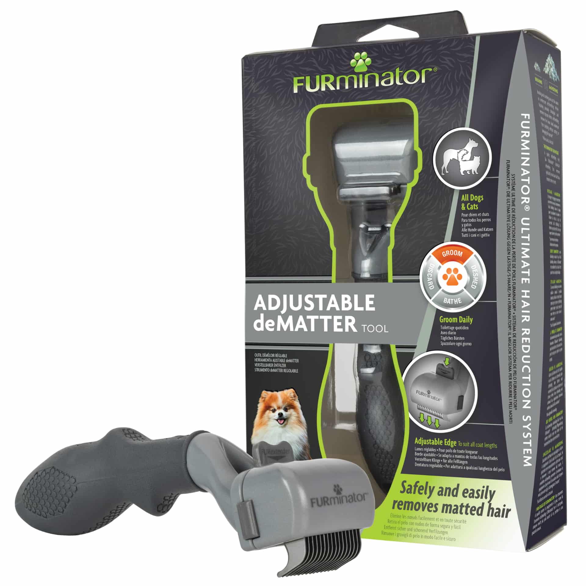 FURMINATOR Entfilzungskamm, verstellbar
