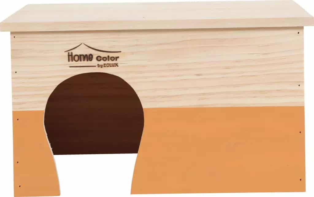 ZOLUX Holzhaus für Nagetiere Home Color rechteckig XL 200 x 350 x 280 mm