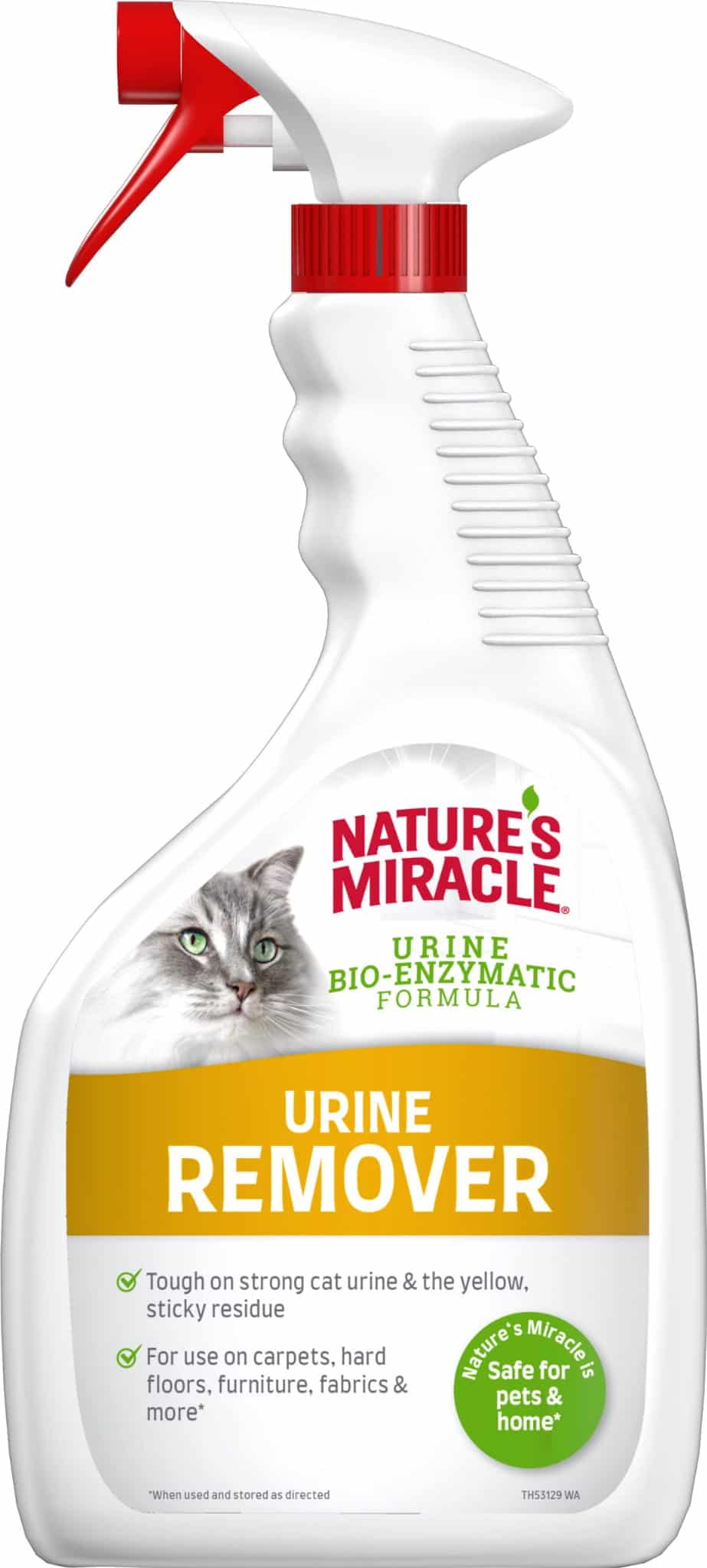 NATURE'S MIRACLE Urinflecken- und Geruchsentferner für Katzen – URINE 946 ml