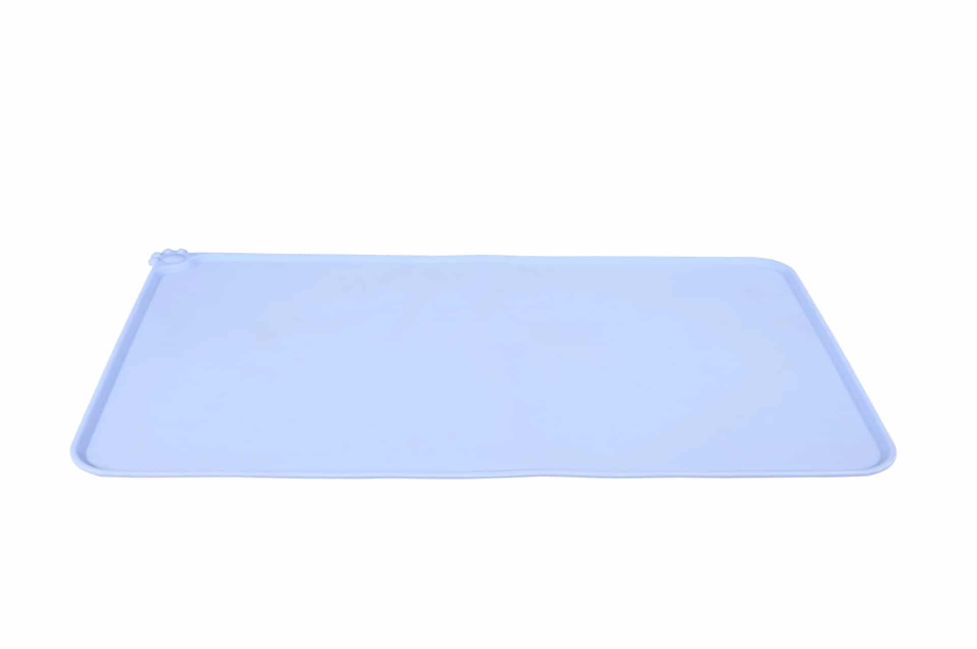 ZOLUX Silikonunterlage für Hundenapf oder Katzennapf Größe M blau 47,5 x 30,5 cm
