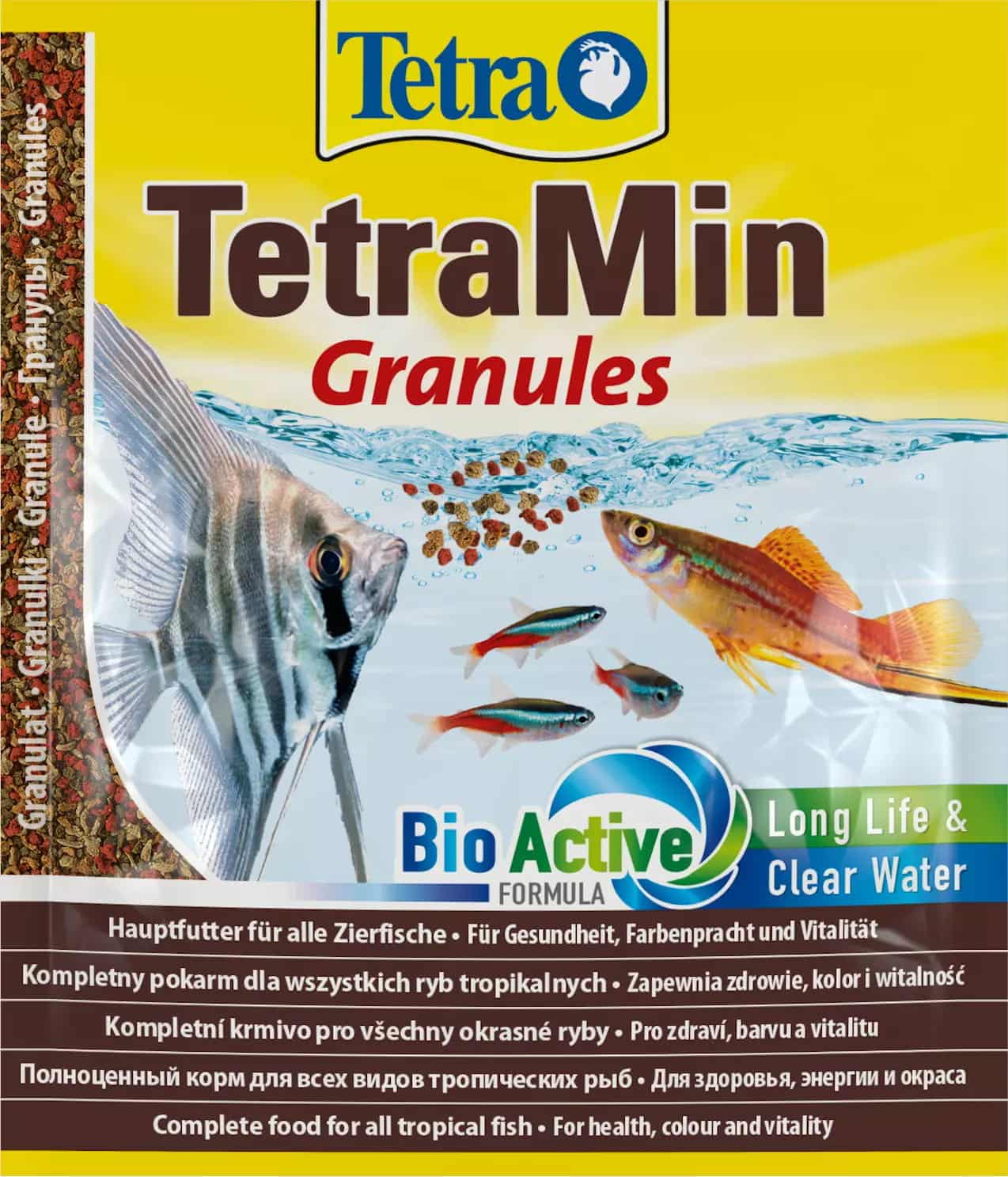 TETRA TetraMin Granules 15 g Beutel – Granulatfutter für Aquarienfische