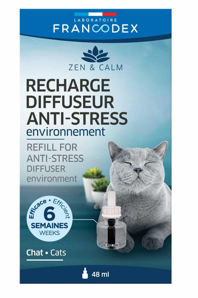 FRANCODEX Anti-Stress-Diffusor Nachfüllung für Katzen – 48 ml