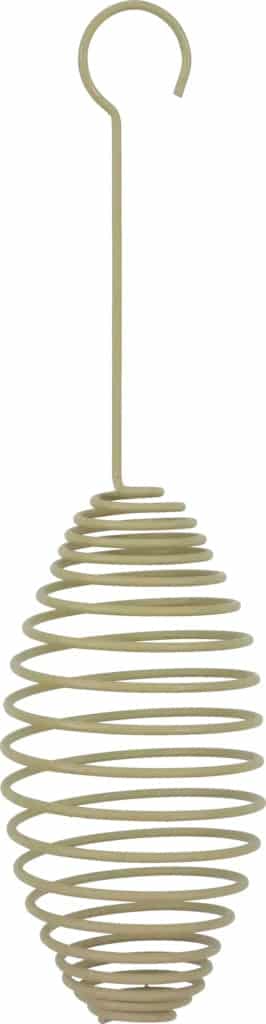 Zolux Spiral-Futterspender klein für Fettkugeln für Vögel, Farbe Olivgrün