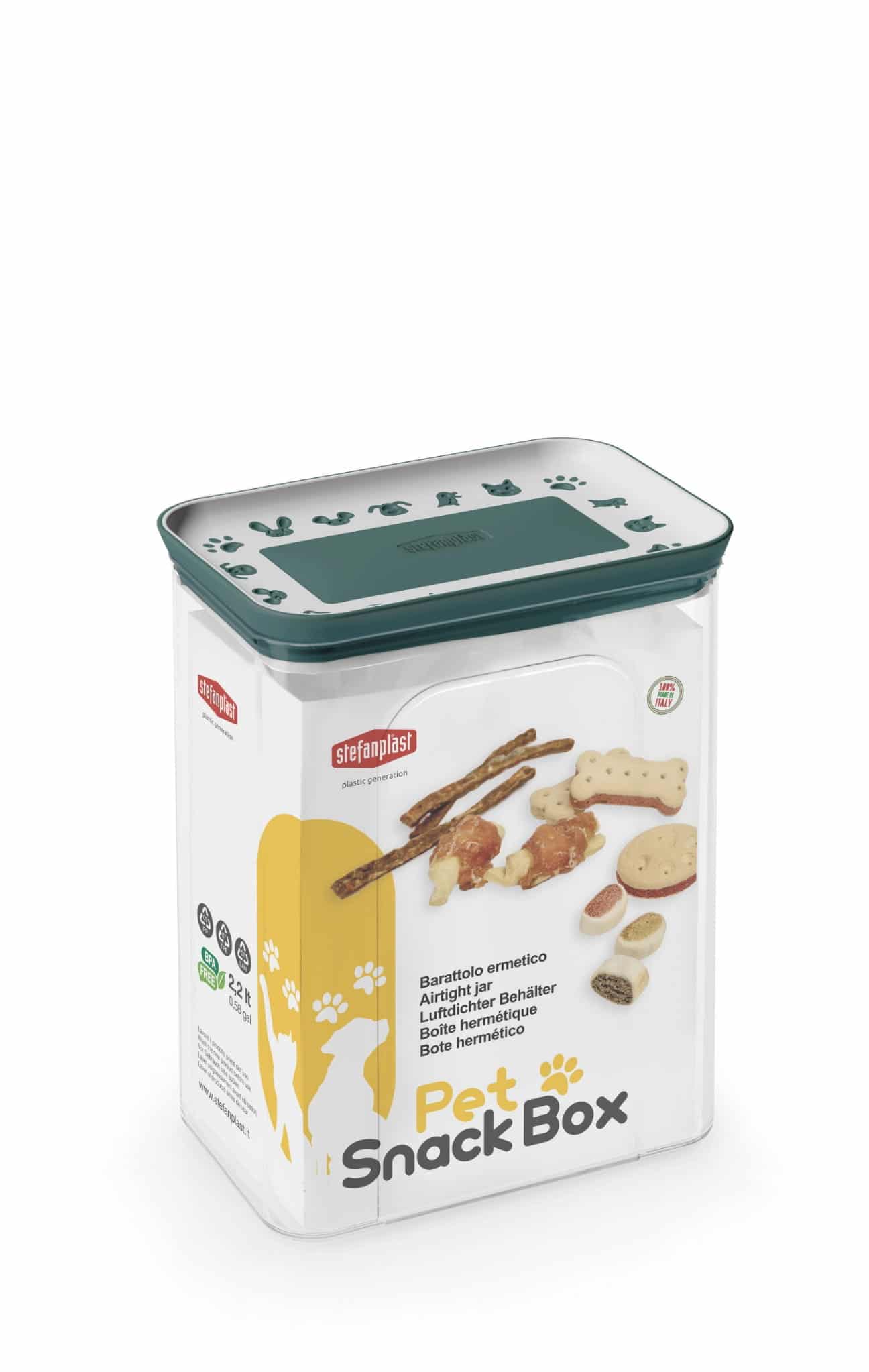 ZOLUX Luftdichter Behälter für Snacks 2,2 l – Grün
