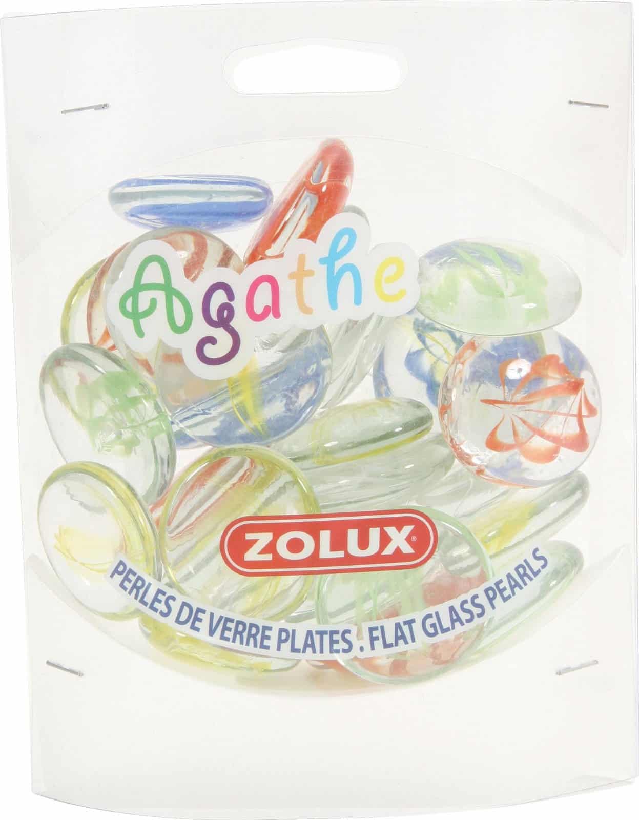 ZOLUX Aquariendekoration Glassteine Agathe groß