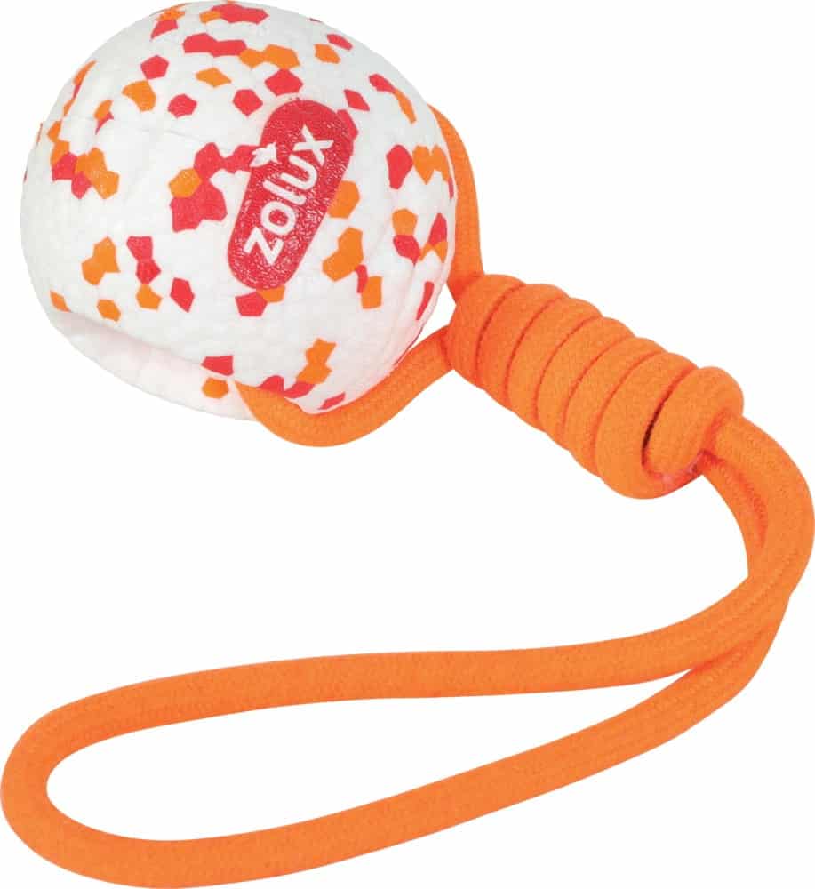 ZOLUX Robuster Zerr- Hundeball mit Seil ETPU