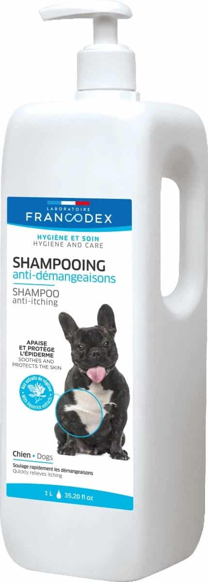 FRANCODEX Anti-Juckreiz Hundeshampoo, parabenfrei, 1 l