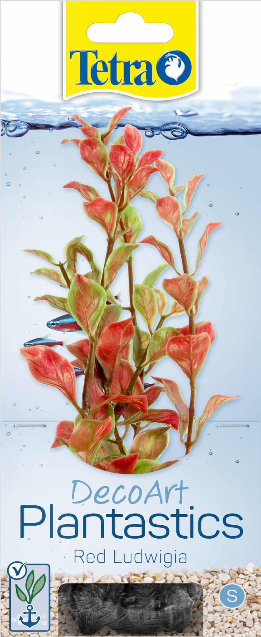 TETRA DecoArt Plant L Red Ludwigia, künstliche Aquarienpflanze 30 cm