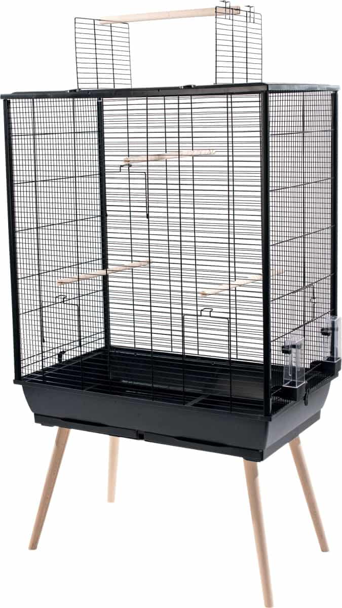 ZOLUX Vogelkäfig NEO JILI XL – Farbe Schwarz