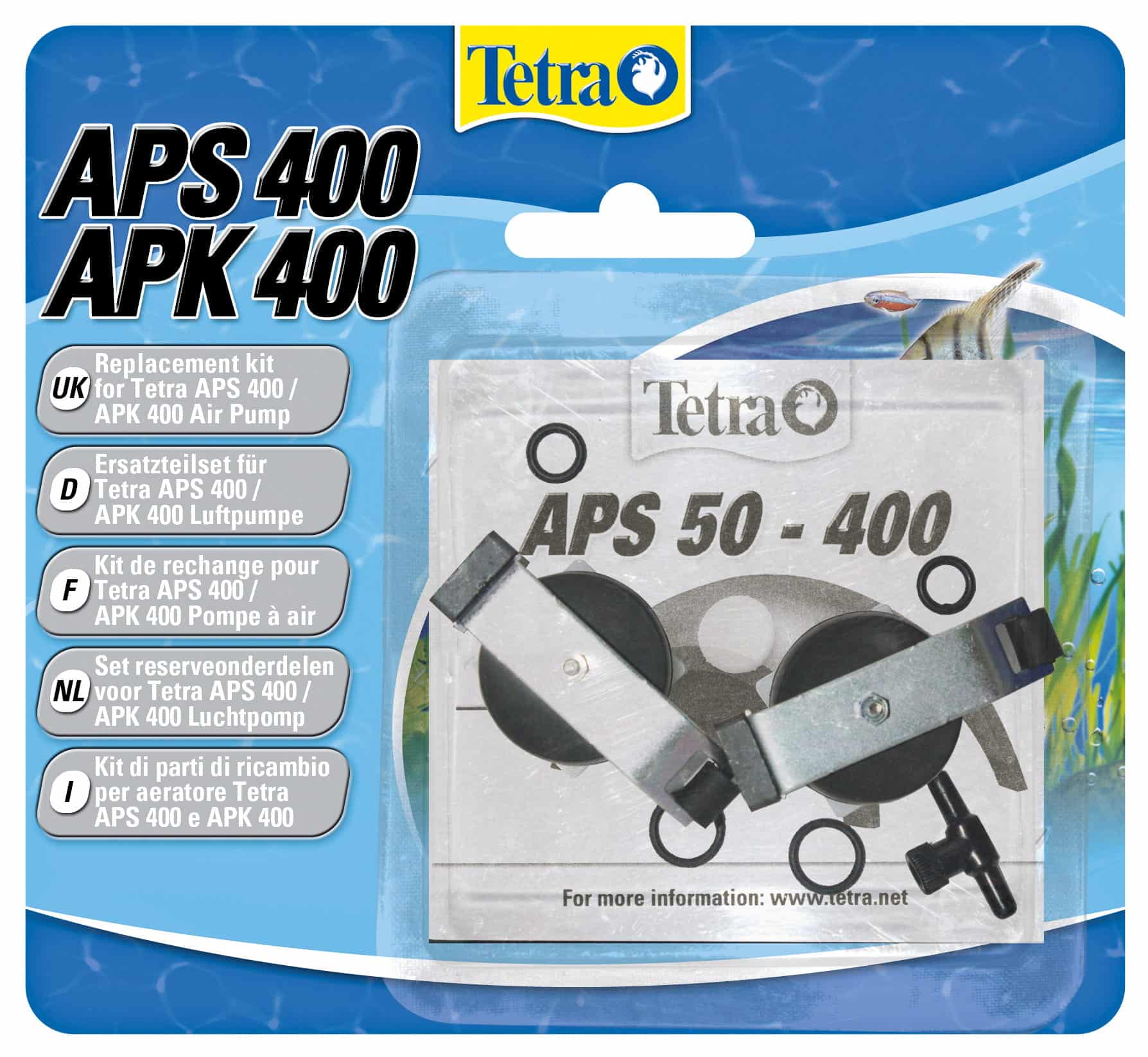 TETRA Tetratec APS/APK 400 Ersatzteil-Set Reparaturset für Luftpumpe APS/ APK 400